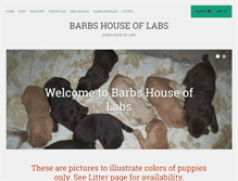 Tablet Screenshot of barbshouseoflabs.com
